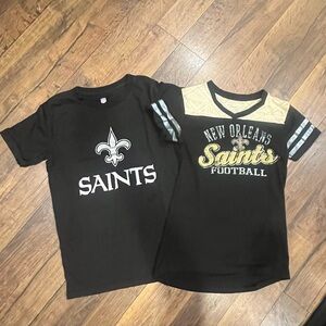 Girls Saints Football T-Shirt bundle 10/12